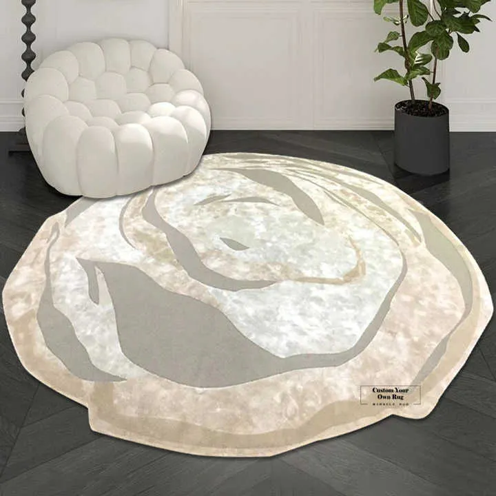سجاد كبير منقوش ثلاثي الأبعاد على الطراز . Large 3D Scandinavian Style Embossed Carpet, Living