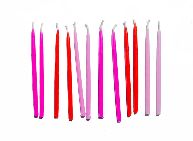 100% Beeswax Hand-Dipped Birthday Candles