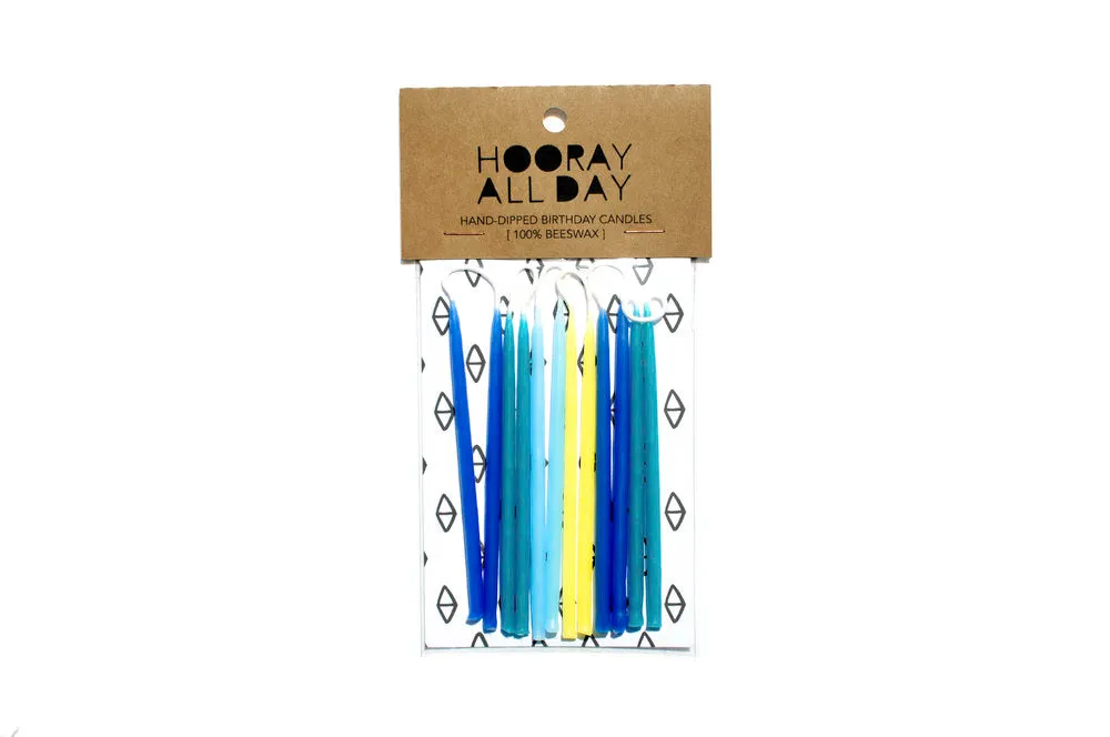 100% Beeswax Hand-Dipped Birthday Candles