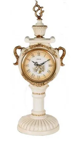 Antique french clock candelabra  white 607KY