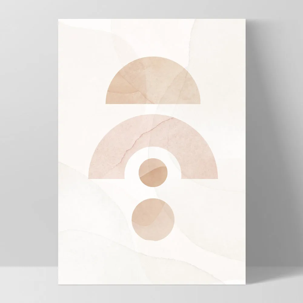 Boho Aquarelle Geo III - Art Print