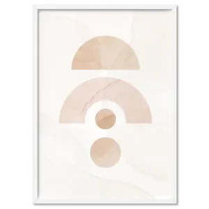 Boho Aquarelle Geo III - Art Print