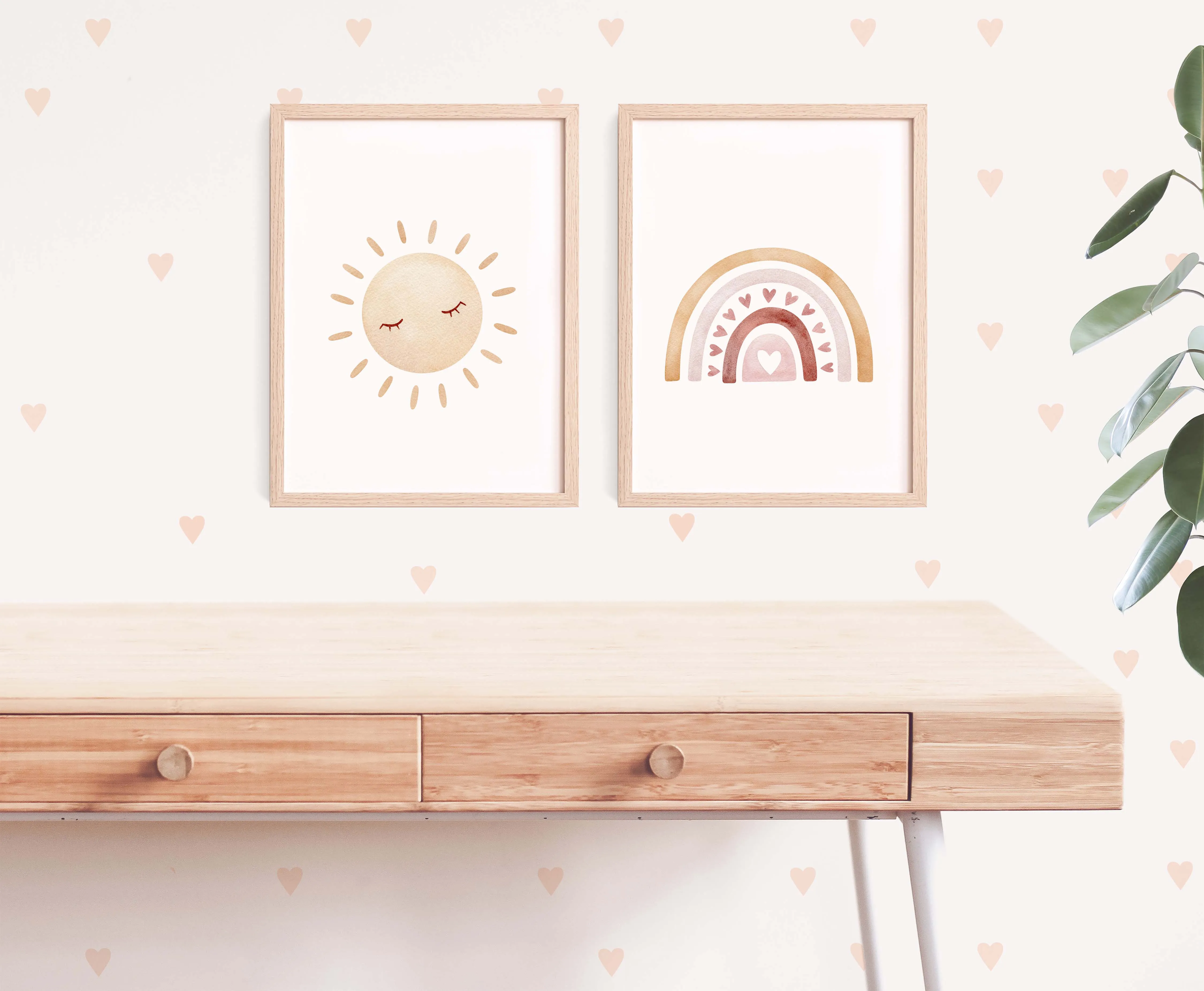 Boho Rainbow Sun Prints