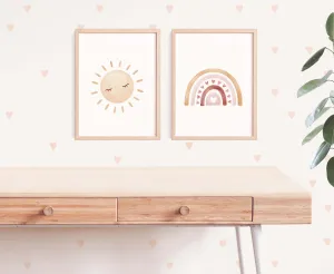 Boho Rainbow Sun Prints