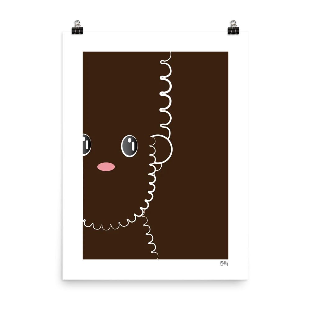 Choco Muppet 18x24 w/o Frame: Chocolate