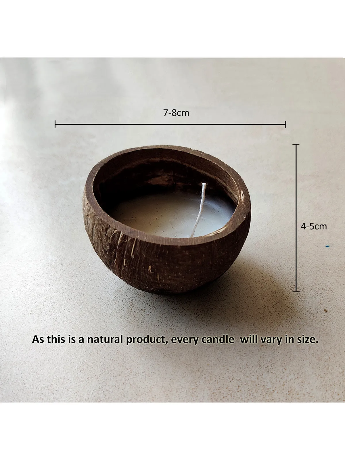 Coconut Shell Soy Wax Candles Pack Of 2