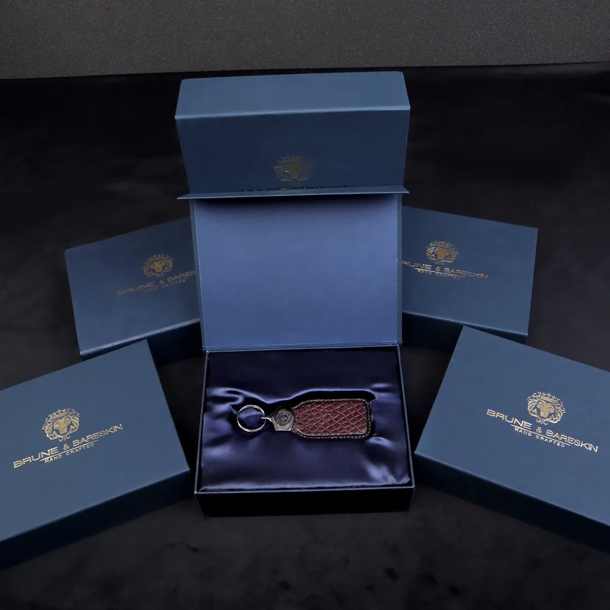 Corporate Gifting Bulk holder in Genuine Leather Personalized Key Holder (Reference Price for 1 Unit)