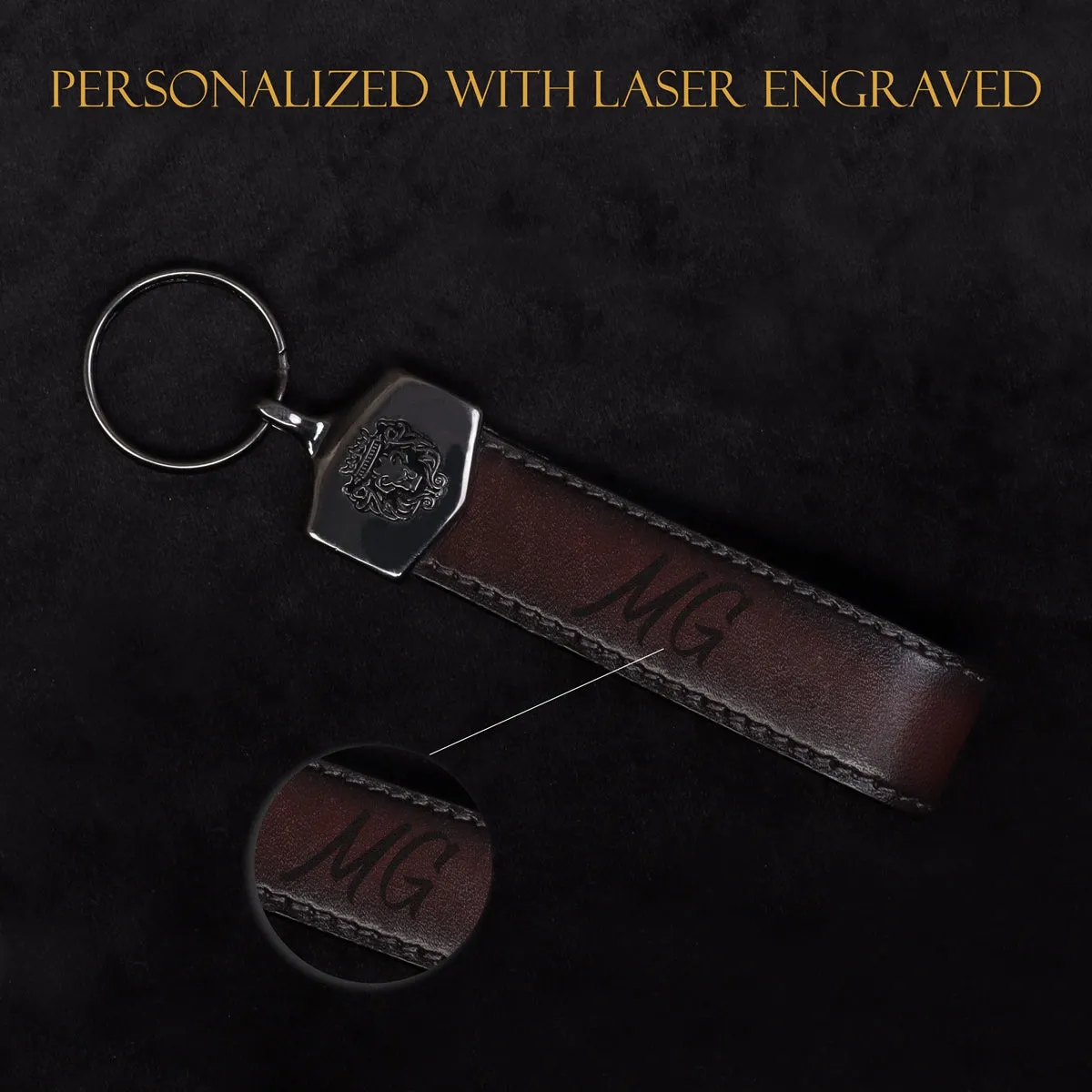 Corporate Gifting/Bulk Order of Personalized Leather Keychain With Bespoke services (Reference Price for 1 Unit)