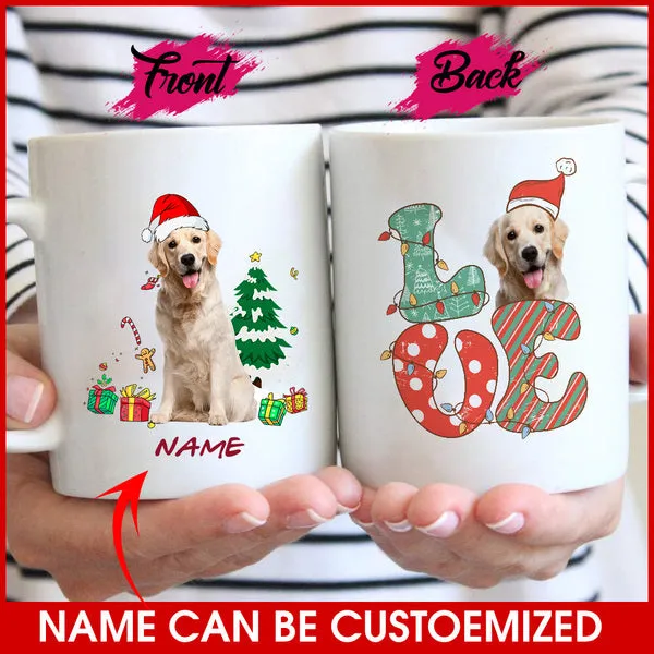 Custom Photo Pet Face - Christmas Gift For Dog Lovers, Cat Lovers, Pet Lovers, Pet Memorial - Personalized Mug