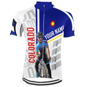 Customized Image Colorado Short Sleeve Cycling Jersey for Men
