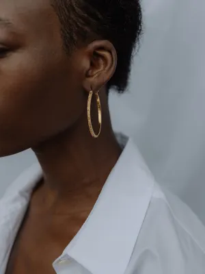Daisy Chain Hoops | Medium | Gold