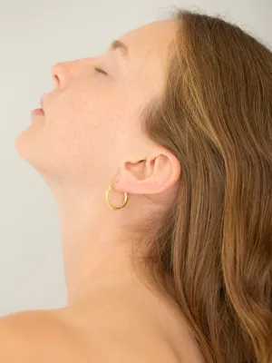 Daisy Chain Hoops | Small | Gold