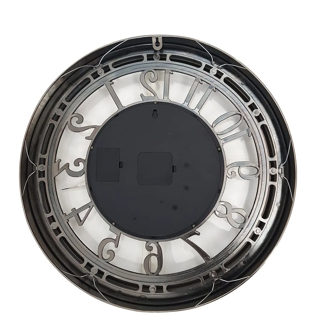 Epoque Round Industrial Moving Cogs Wall Clock
