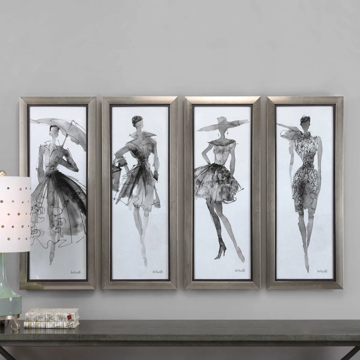 Fashion Sketchbook Prints- Set of 4