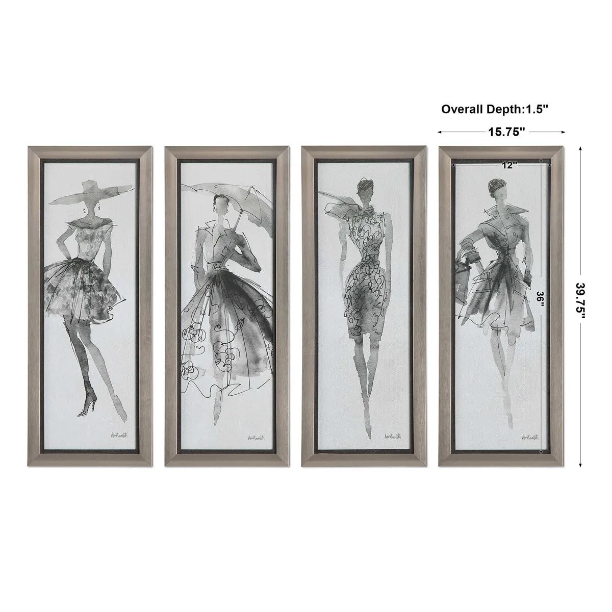 Fashion Sketchbook Prints- Set of 4