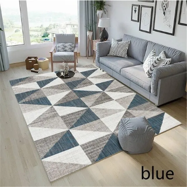 Geometric Anti-slip Carpet Living Room Printed Large Area Rugs Bedroom Bedside Bay Window Decor Home Indoor Sofa Floor Mat