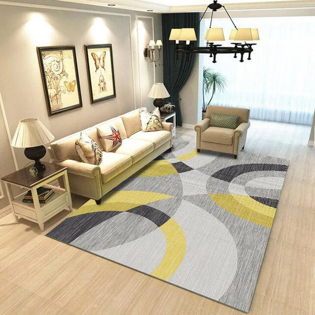 Geometric Anti-slip Carpet Living Room Printed Large Area Rugs Bedroom Bedside Bay Window Decor Home Indoor Sofa Floor Mat