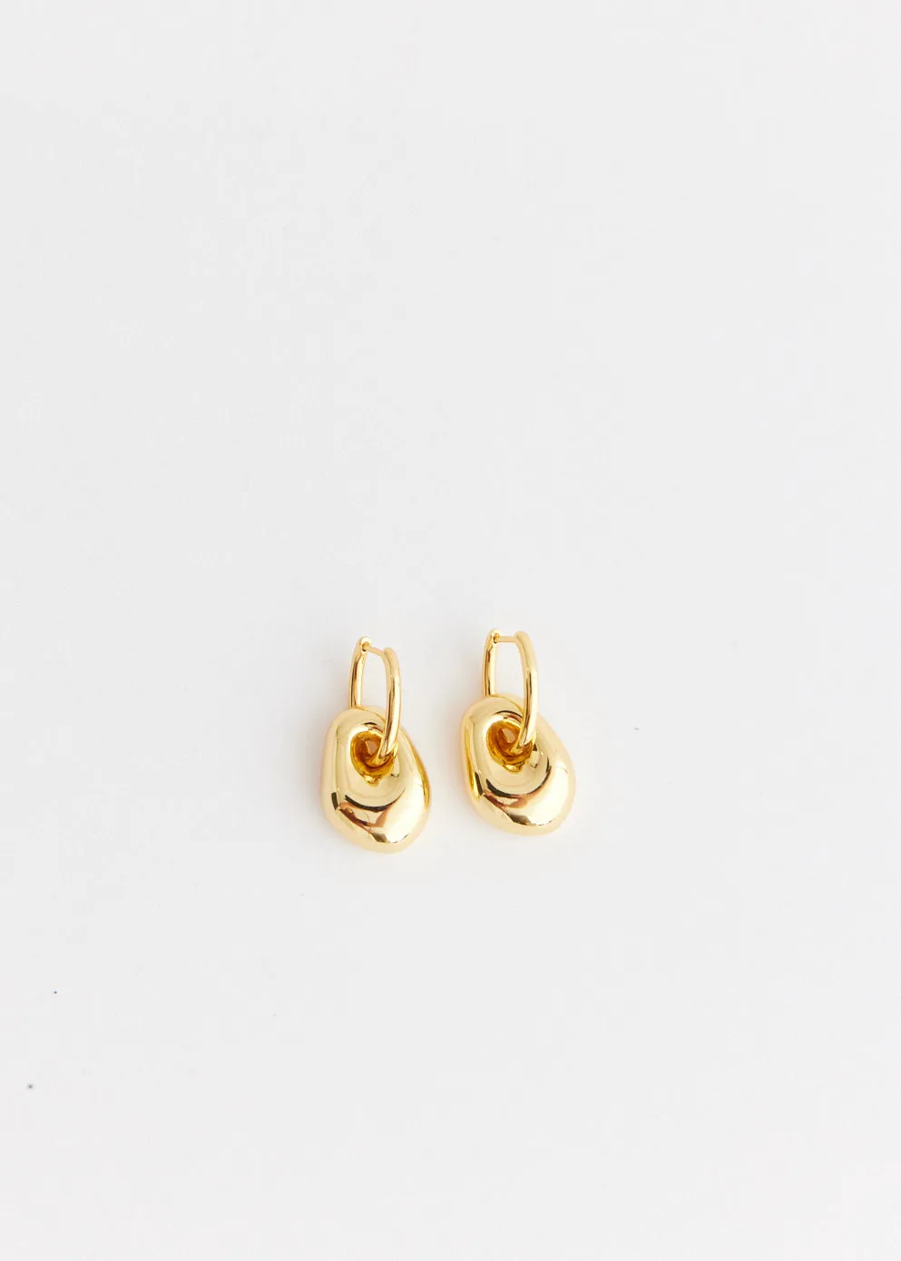 Golden Pebble Earrings