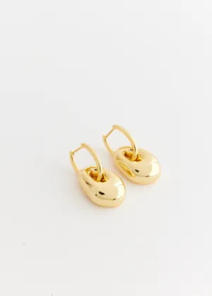 Golden Pebble Earrings