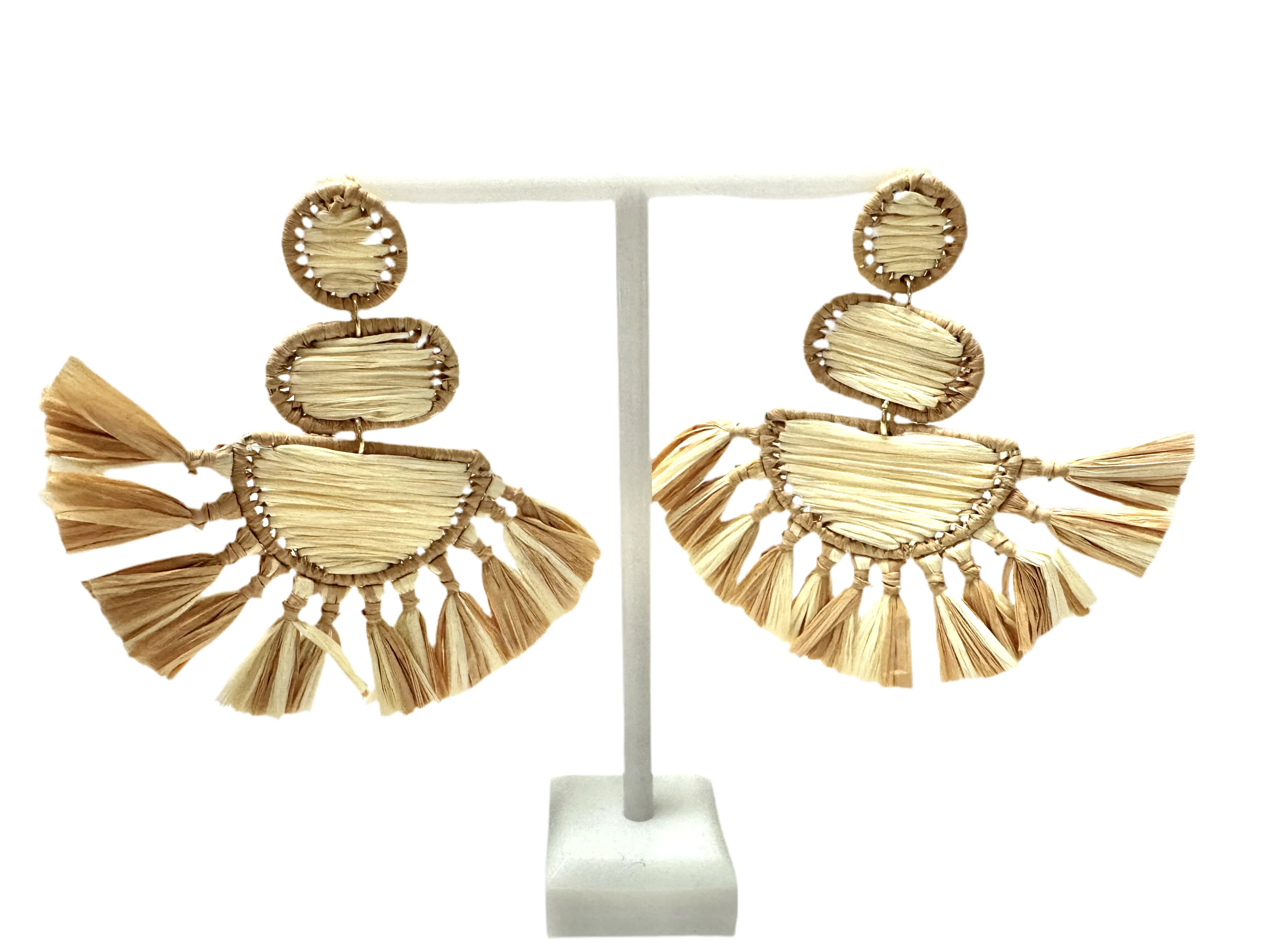 Jamaica Raffia Earrings