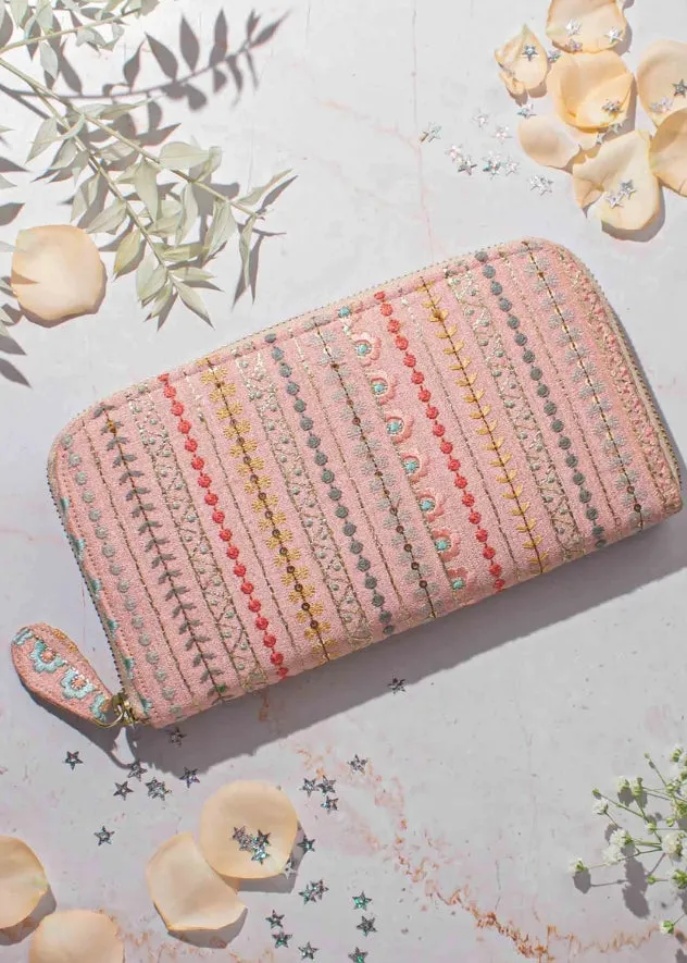Linea Embroidered Wallet- AM ZW 1022 0002