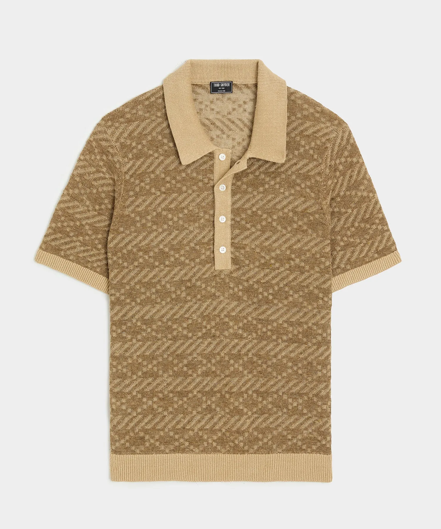 Linen Sweater Polo