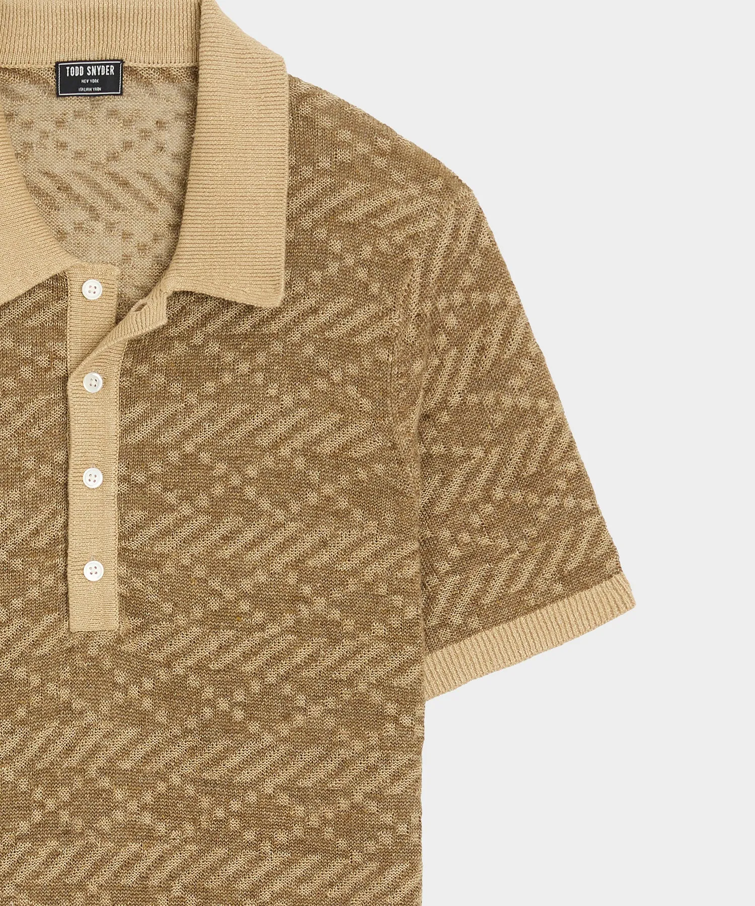 Linen Sweater Polo