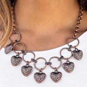 LOCKET and Loaded Copper Necklace