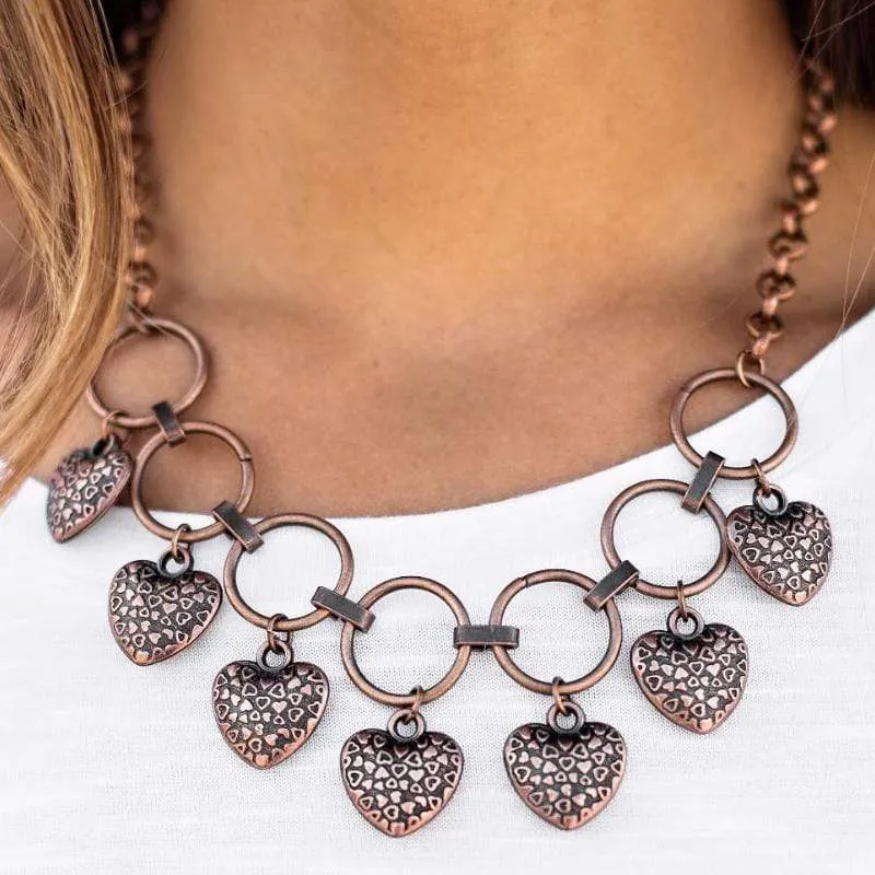 LOCKET and Loaded Copper Necklace