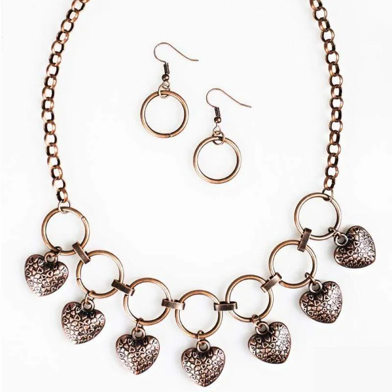 LOCKET and Loaded Copper Necklace