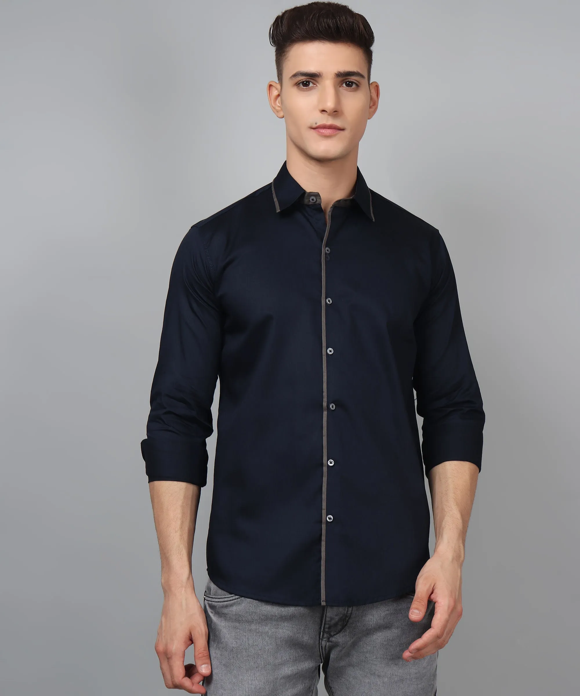 Luxe PartyWear Navy Shirt