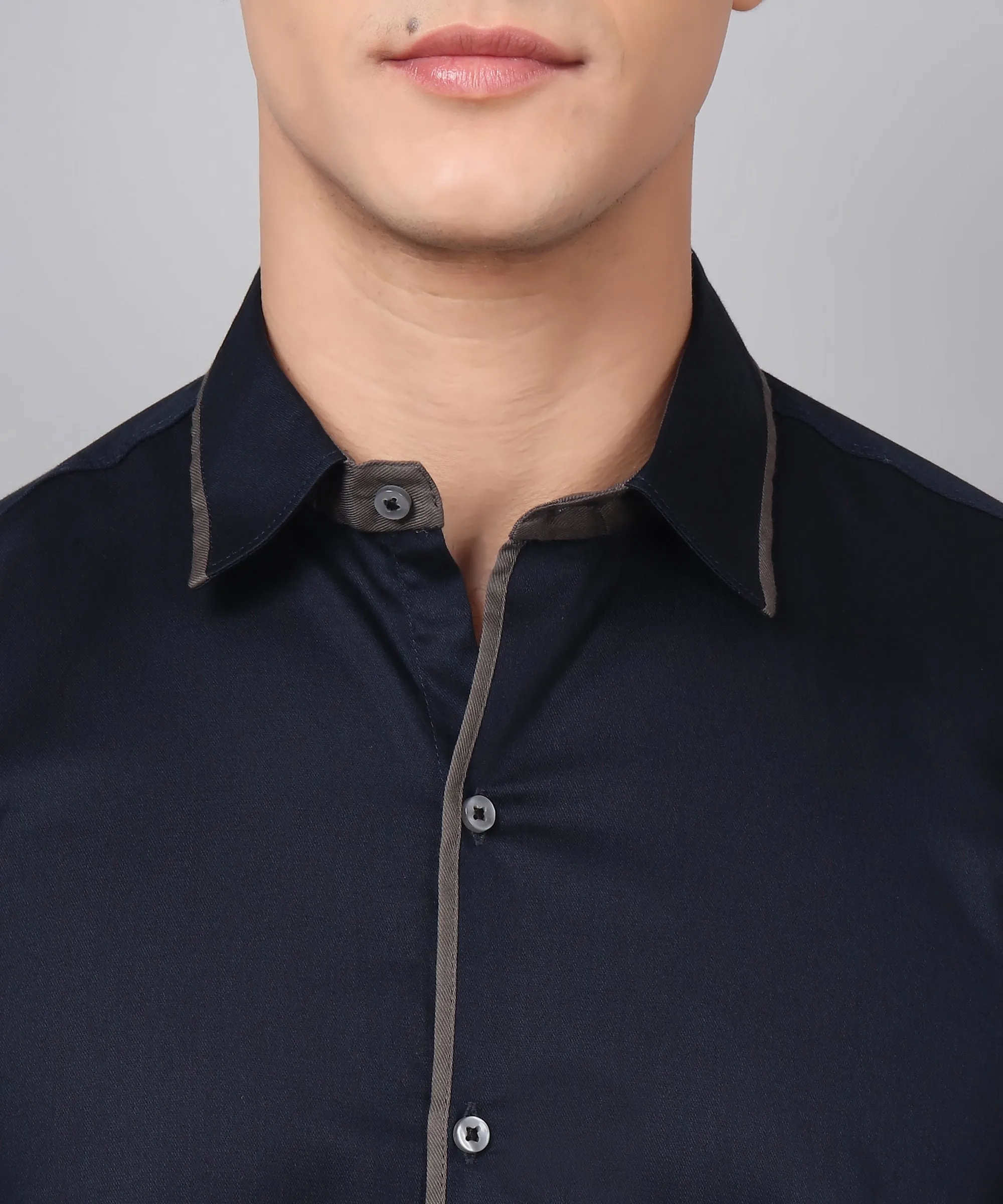 Luxe PartyWear Navy Shirt