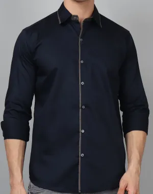Luxe PartyWear Navy Shirt