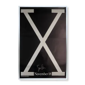 Malcolm X One Sheet Movie Poster - Signed And Framed - Pick Up Only In NYC