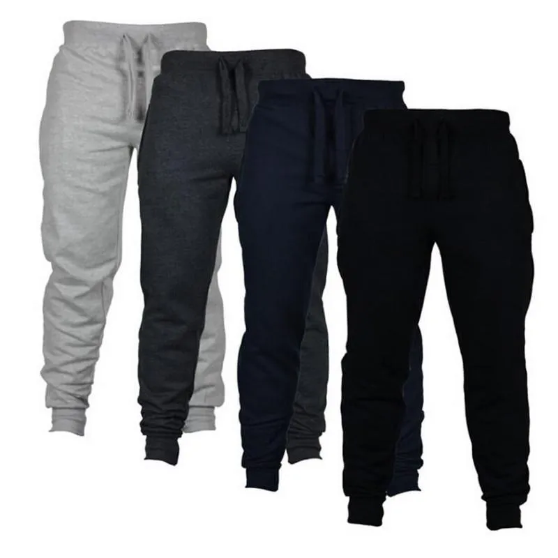 Men's Solid Running Sweatpants
