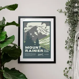 Mount Rainier National Park - 12x16 Poster