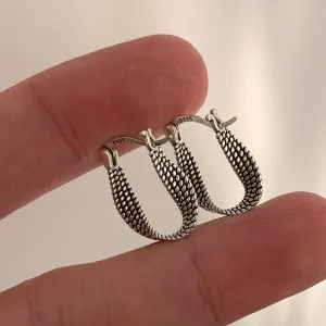New Fashion Creative Vintage Punk Silver Color Earrings for Women