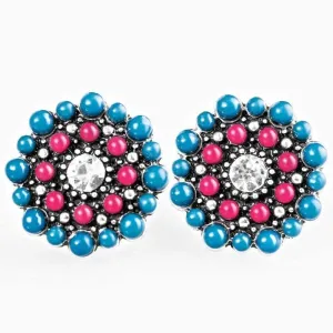 One Daisy Summer Multi Post Earrings