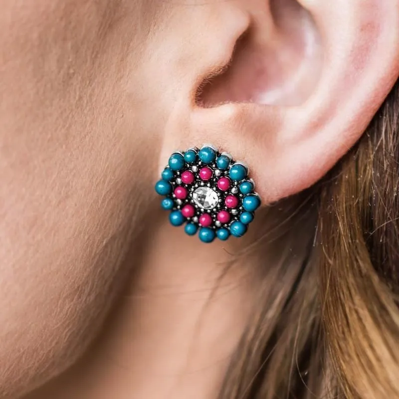 One Daisy Summer Multi Post Earrings