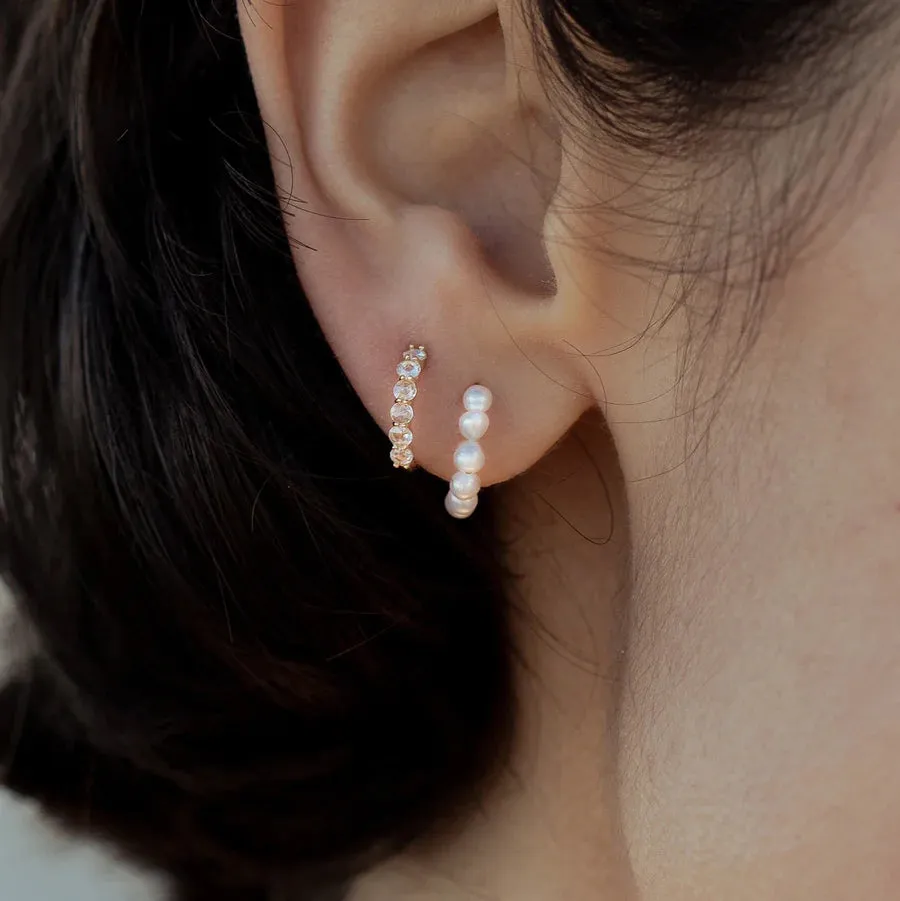 Pearl Of Transformation Pearl Hoop (14K Gold)