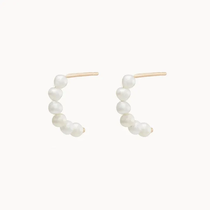 Pearl Of Transformation Pearl Hoop (14K Gold)