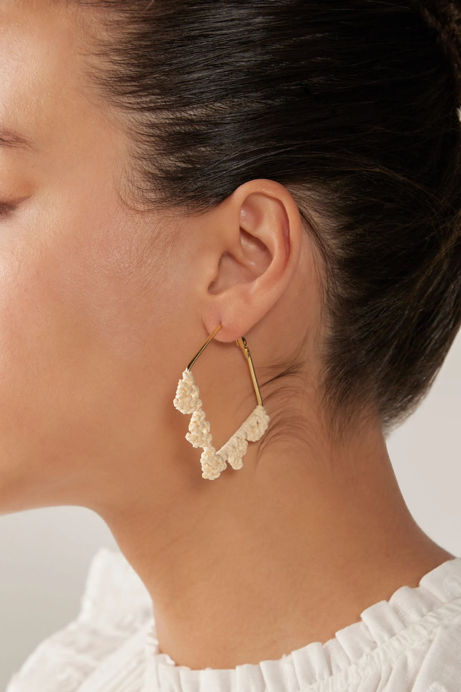 Seraphic Earring - Natural Square