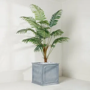 Square Lead Finish Planter - 50.5cm