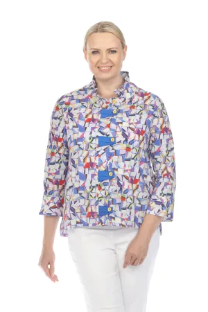 Terra Abstract Blouse