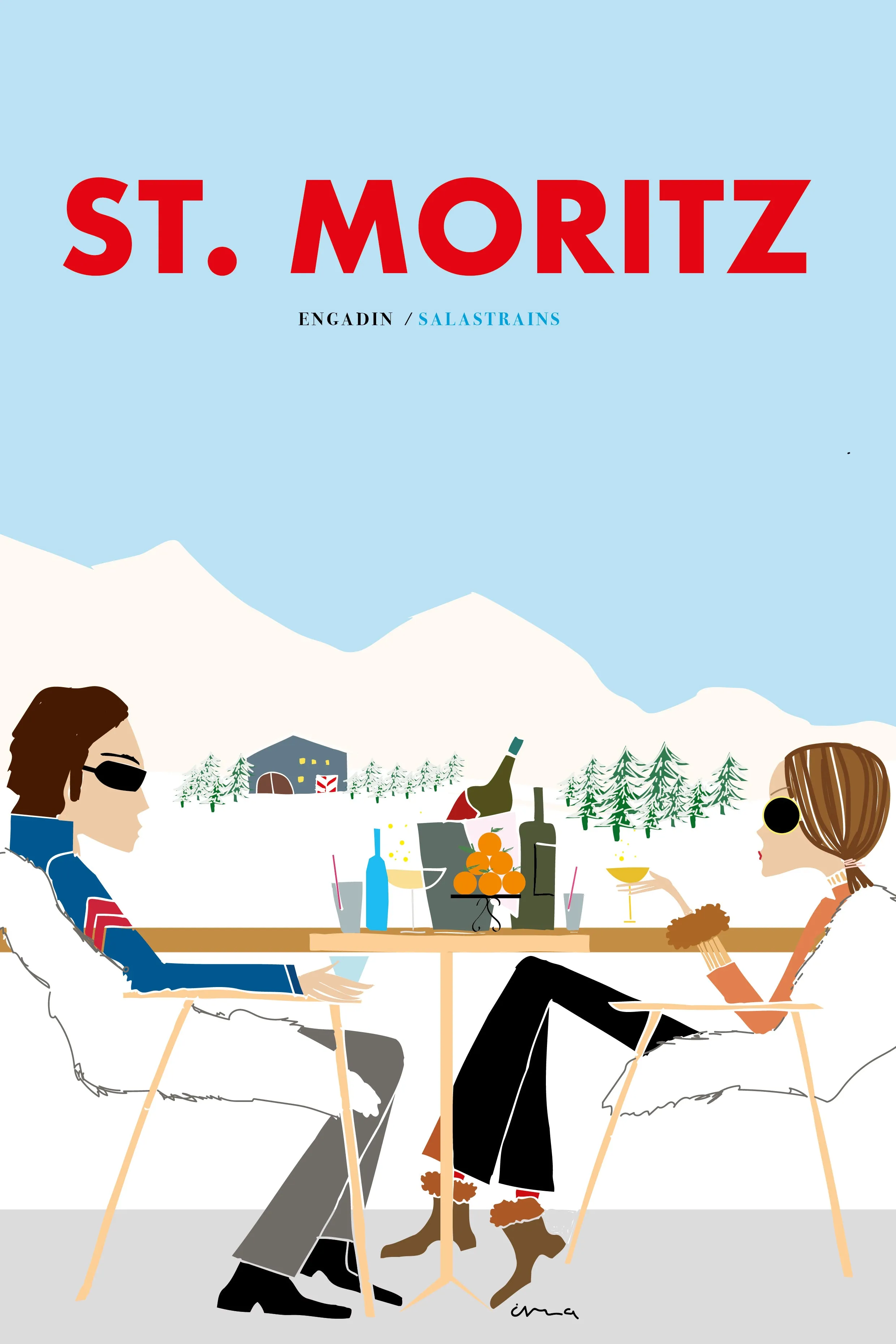Travel Poster "St. Moritz 3"