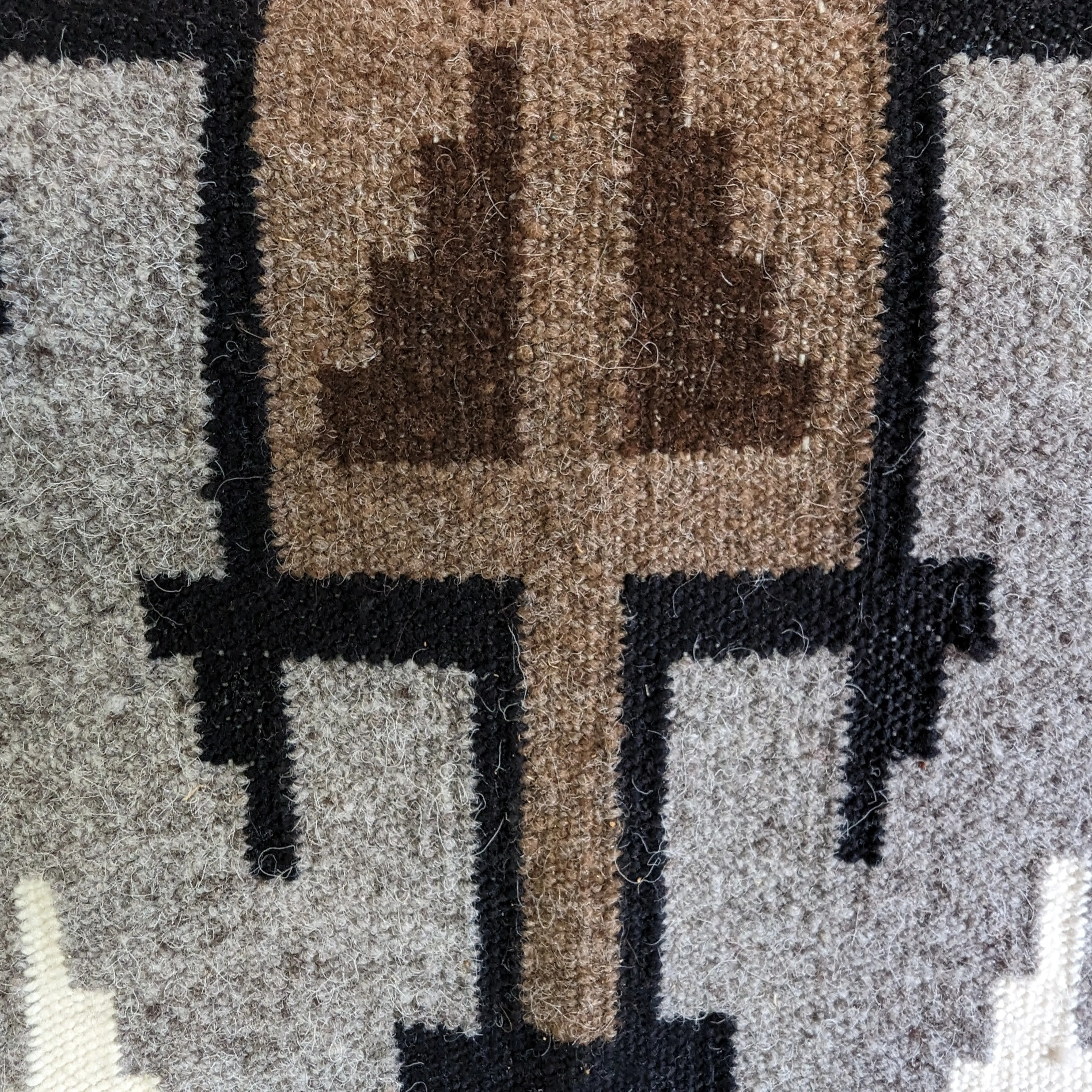 Two Grey Hills Navajo Rug by Helen Yazzie SWT-0045