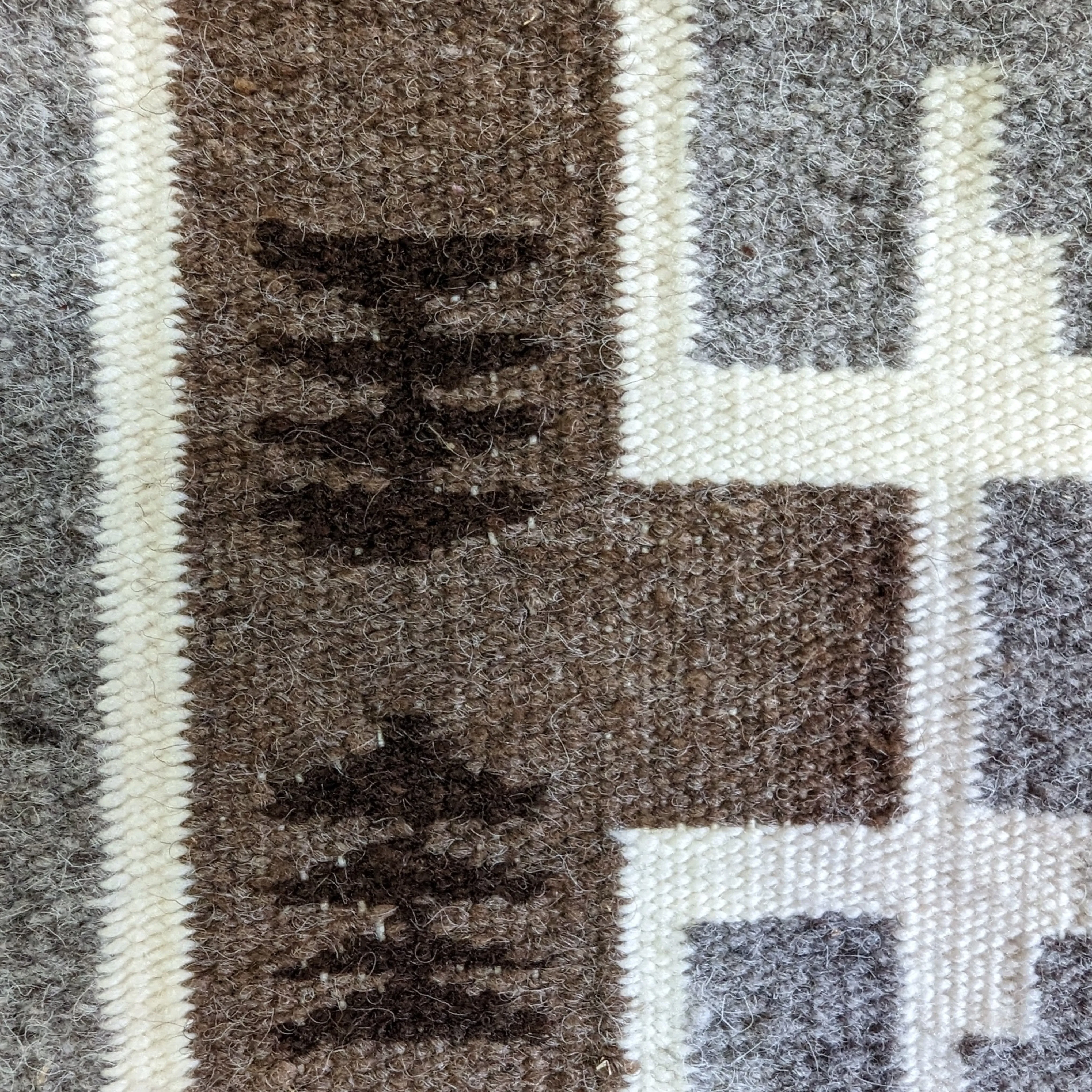Two Grey Hills Navajo Rug by Helen Yazzie SWT-0045