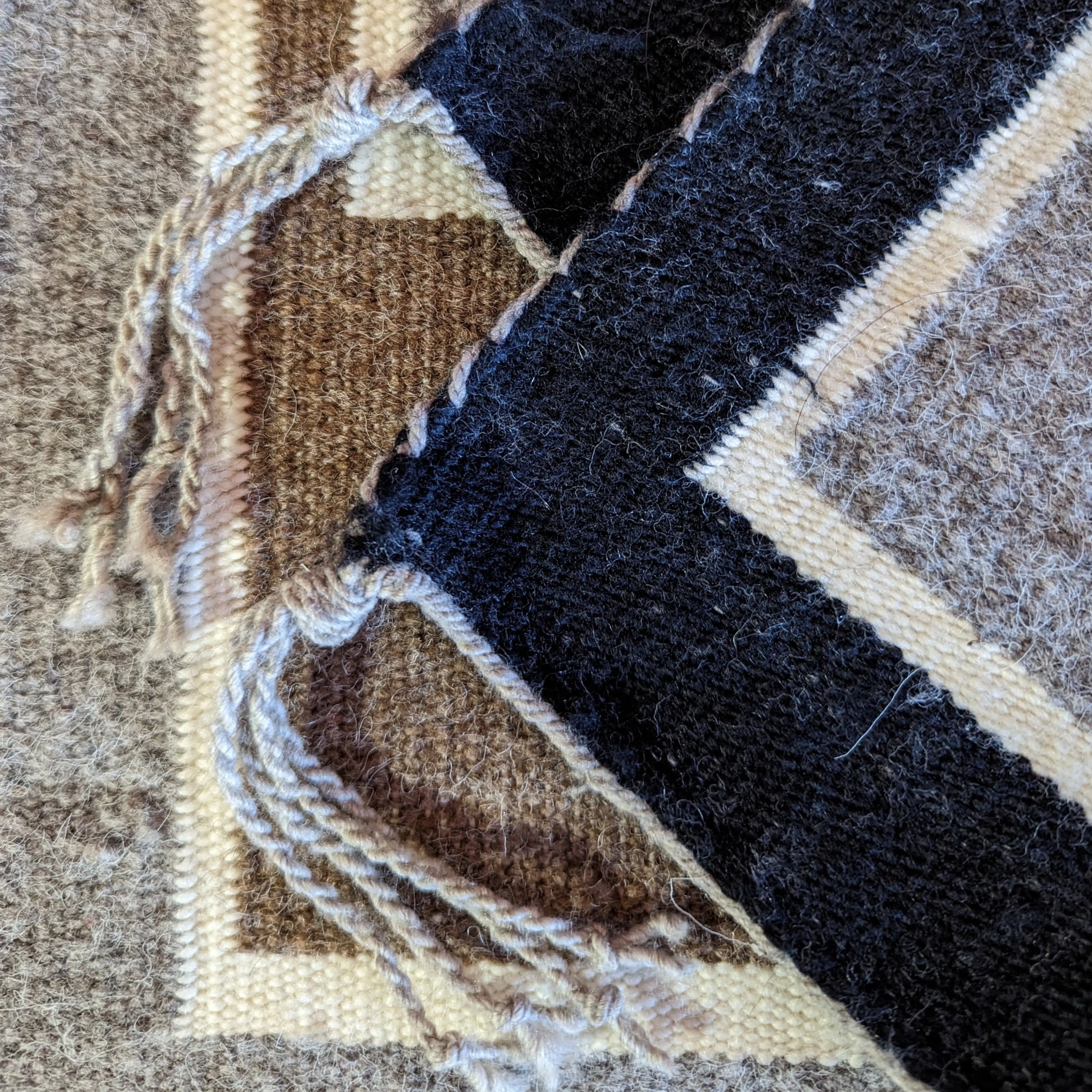 Two Grey Hills Navajo Rug by Helen Yazzie SWT-0045