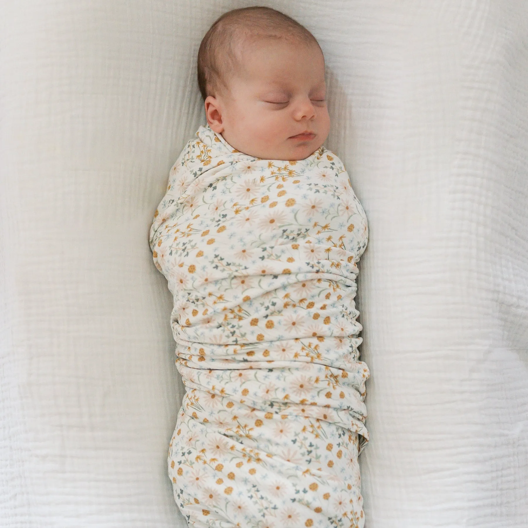 Whimsical Floral Small Ribbed Swaddle Set