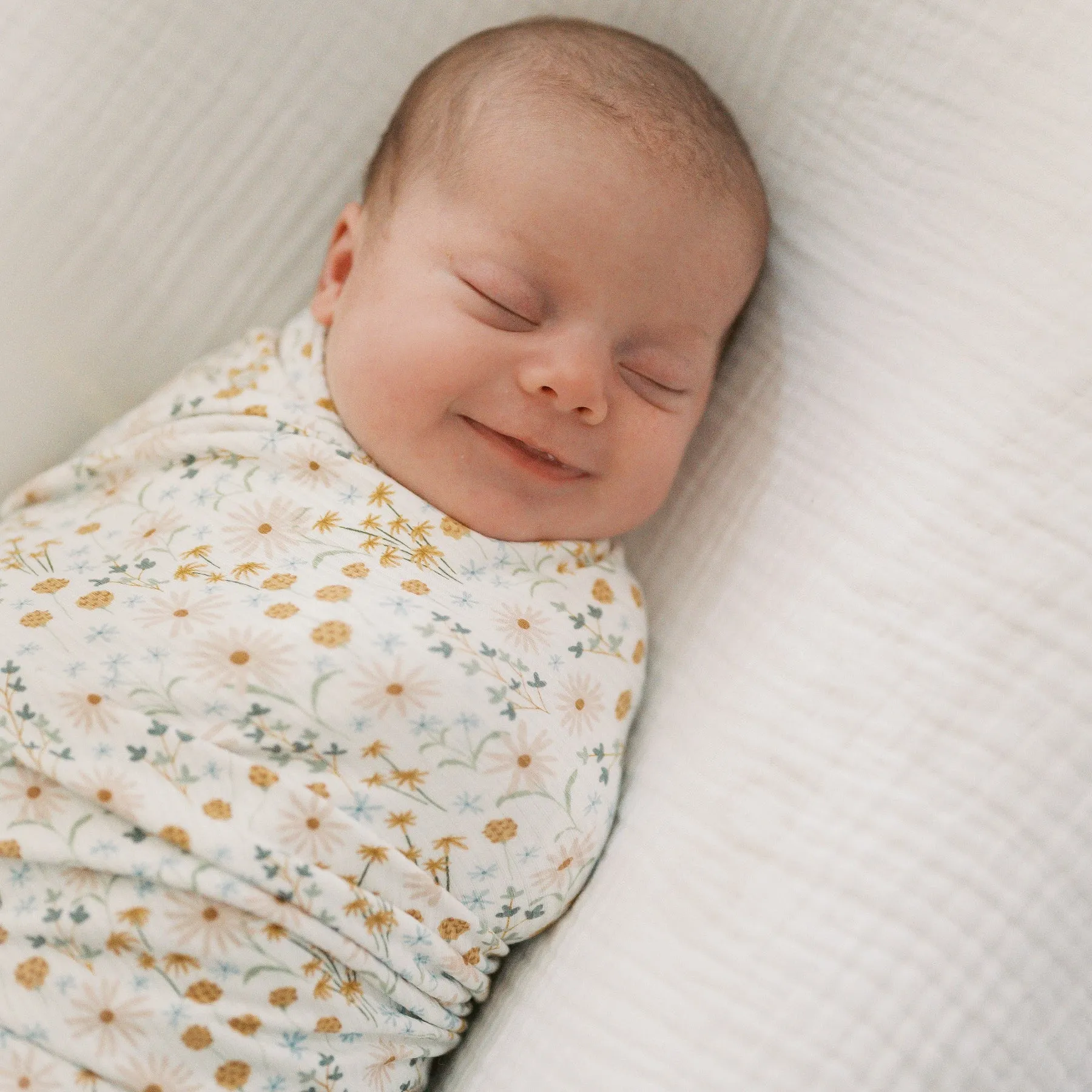 Whimsical Floral Small Ribbed Swaddle Set